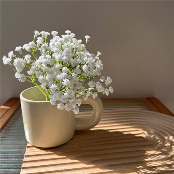 10Pcs 30 Bunches Artificial Gypsophila Bulk Flower in White - Picture 4 of 7